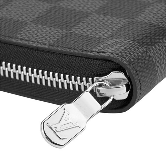 Louis Vuitton Long Wallet Zipper Graphite Black Zippy Organizer NM - Picture 9 of 9